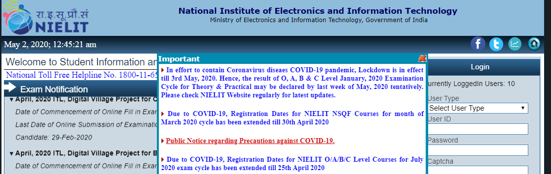 NIELIT O Level Result 2022 - 2023 January july Exam Release Date